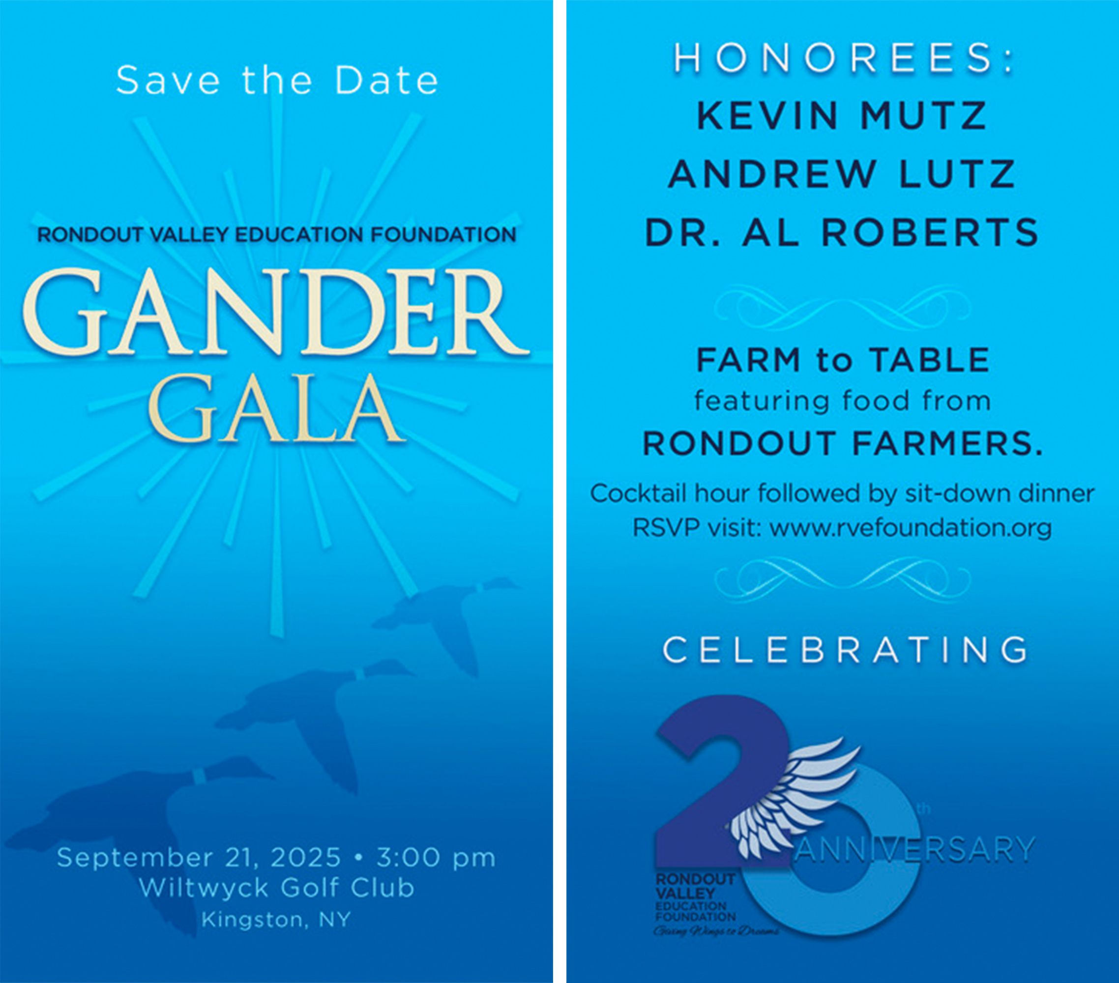 Gander Gala Save The Date Card